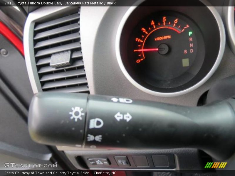 Barcelona Red Metallic / Black 2011 Toyota Tundra Double Cab