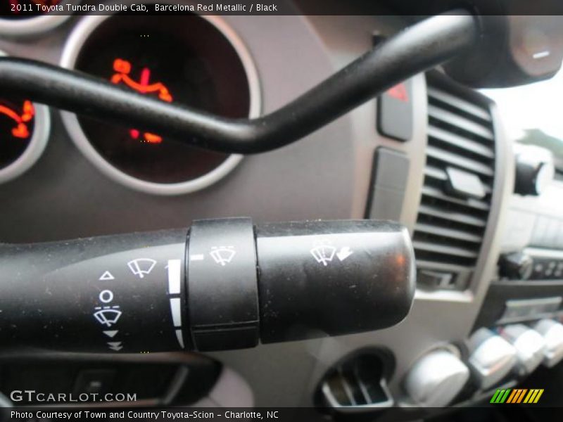 Barcelona Red Metallic / Black 2011 Toyota Tundra Double Cab