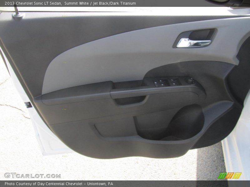 Summit White / Jet Black/Dark Titanium 2013 Chevrolet Sonic LT Sedan