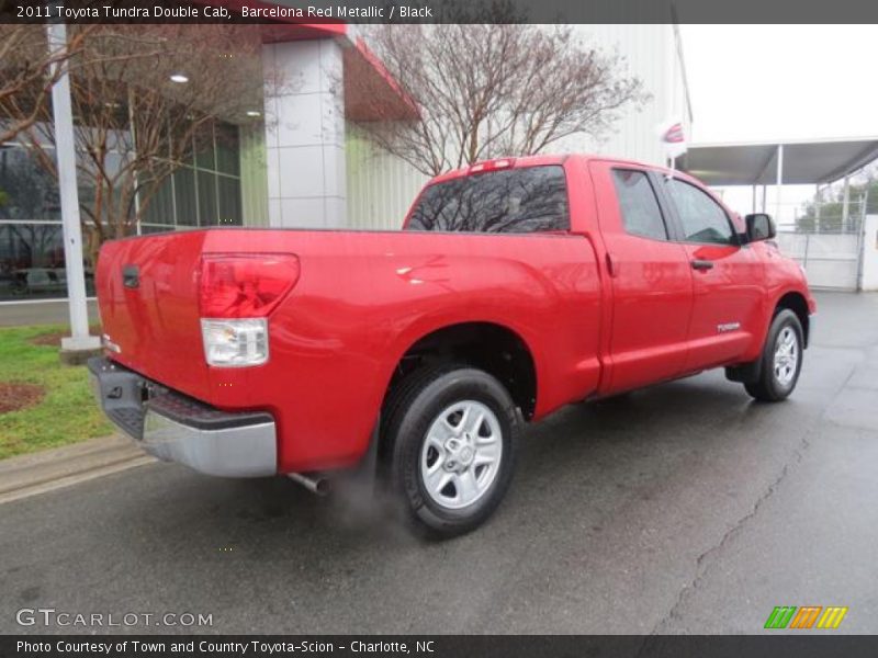 Barcelona Red Metallic / Black 2011 Toyota Tundra Double Cab