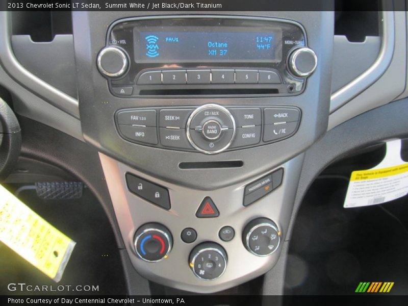 Summit White / Jet Black/Dark Titanium 2013 Chevrolet Sonic LT Sedan