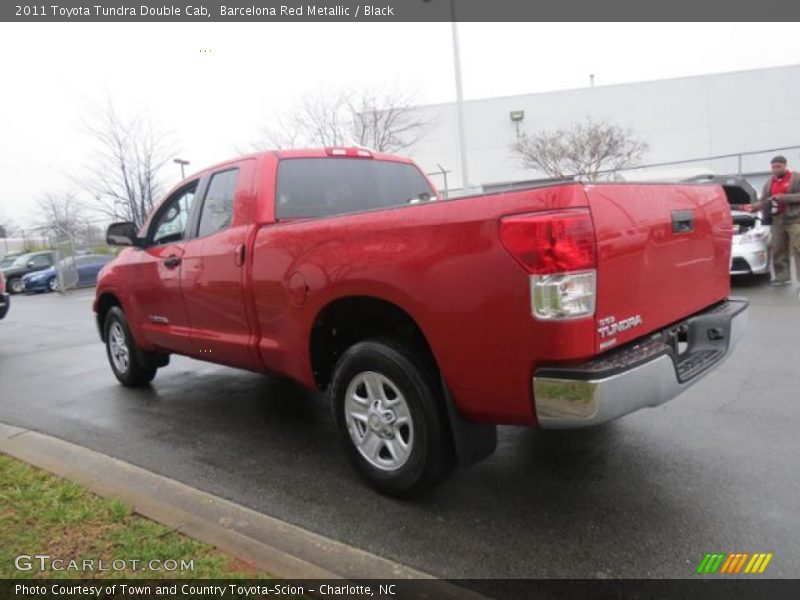 Barcelona Red Metallic / Black 2011 Toyota Tundra Double Cab