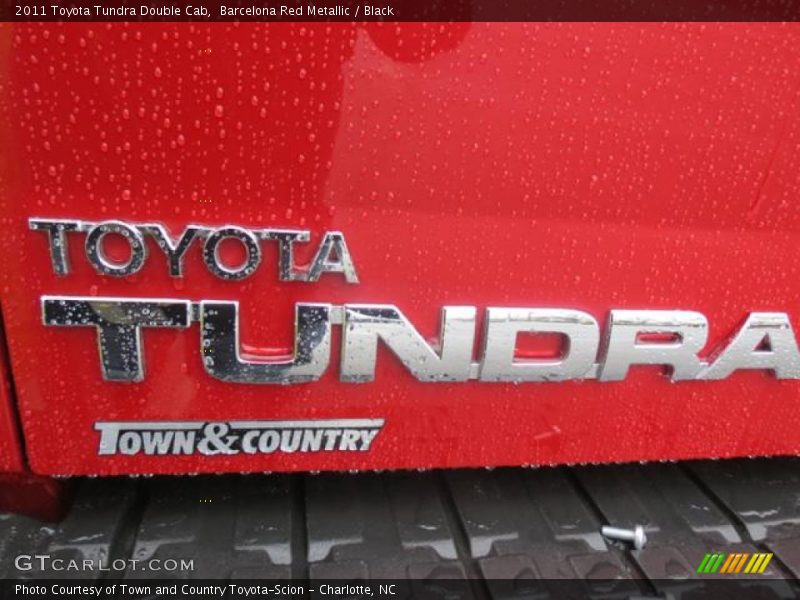 Barcelona Red Metallic / Black 2011 Toyota Tundra Double Cab