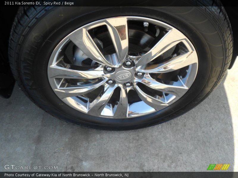 Spicy Red / Beige 2011 Kia Sorento EX