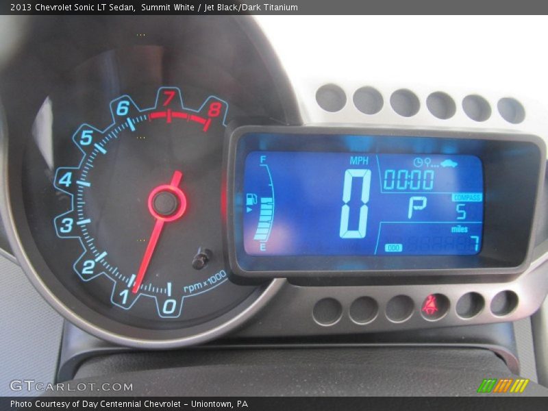 Summit White / Jet Black/Dark Titanium 2013 Chevrolet Sonic LT Sedan