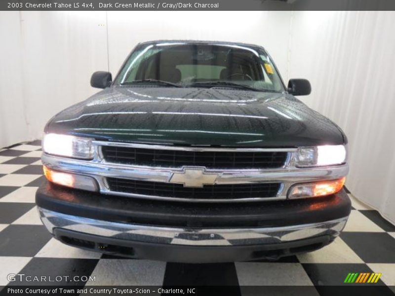 Dark Green Metallic / Gray/Dark Charcoal 2003 Chevrolet Tahoe LS 4x4