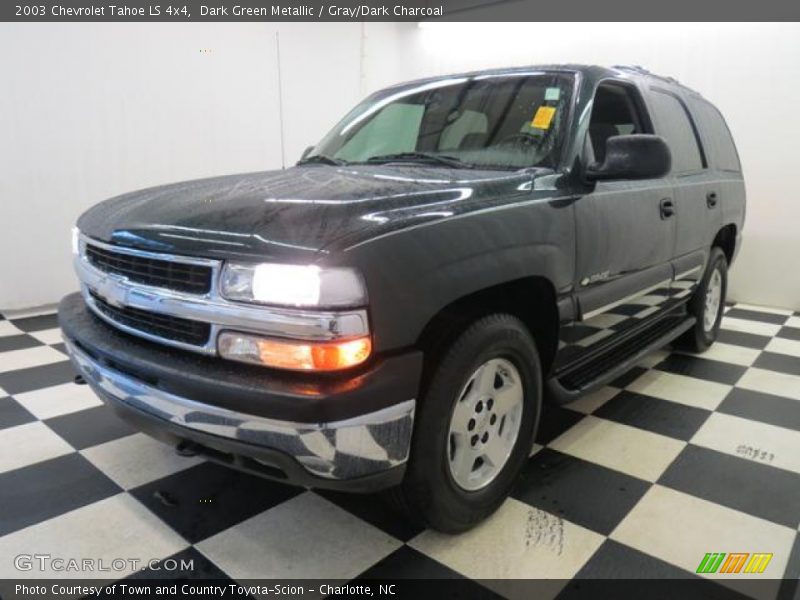 Dark Green Metallic / Gray/Dark Charcoal 2003 Chevrolet Tahoe LS 4x4
