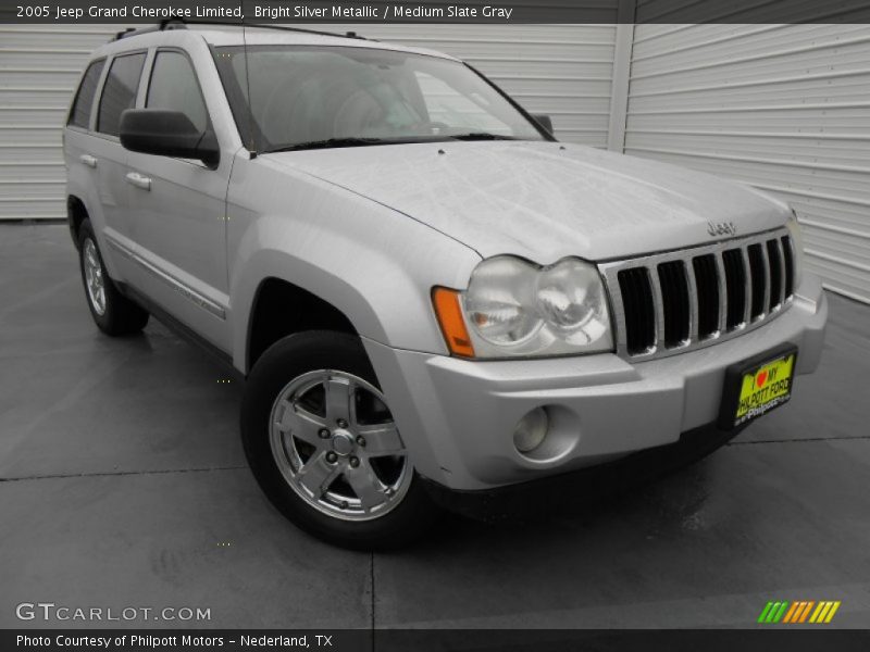 Bright Silver Metallic / Medium Slate Gray 2005 Jeep Grand Cherokee Limited
