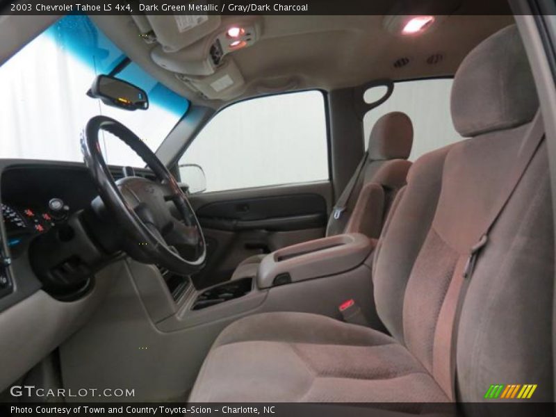 Dark Green Metallic / Gray/Dark Charcoal 2003 Chevrolet Tahoe LS 4x4