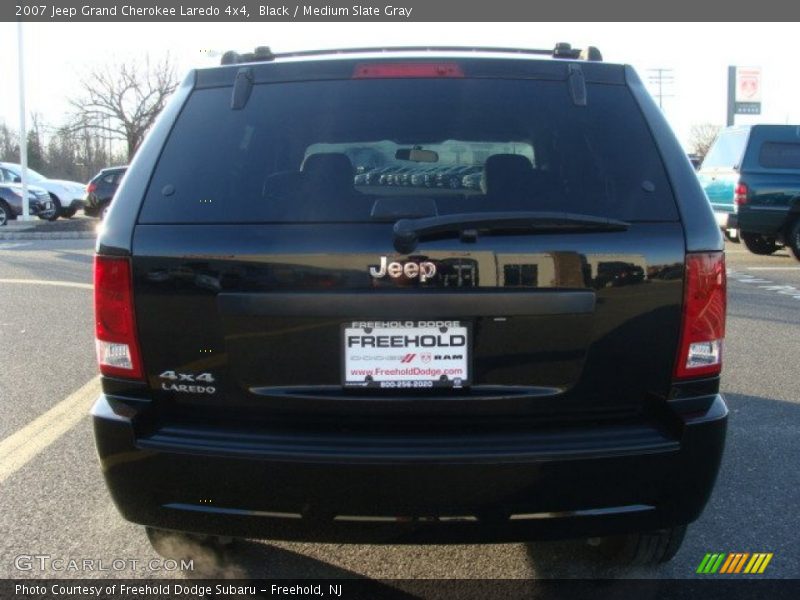 Black / Medium Slate Gray 2007 Jeep Grand Cherokee Laredo 4x4