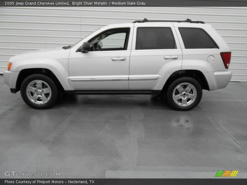 Bright Silver Metallic / Medium Slate Gray 2005 Jeep Grand Cherokee Limited