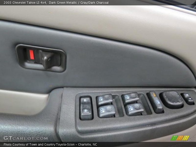 Dark Green Metallic / Gray/Dark Charcoal 2003 Chevrolet Tahoe LS 4x4