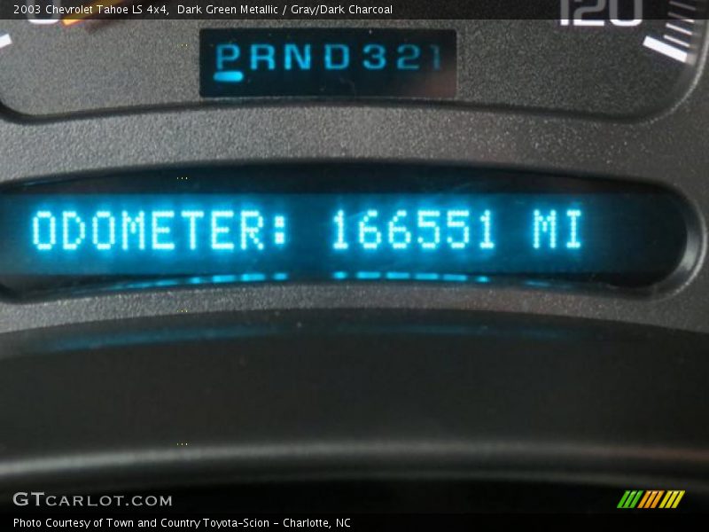 Dark Green Metallic / Gray/Dark Charcoal 2003 Chevrolet Tahoe LS 4x4