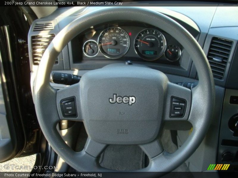 Black / Medium Slate Gray 2007 Jeep Grand Cherokee Laredo 4x4