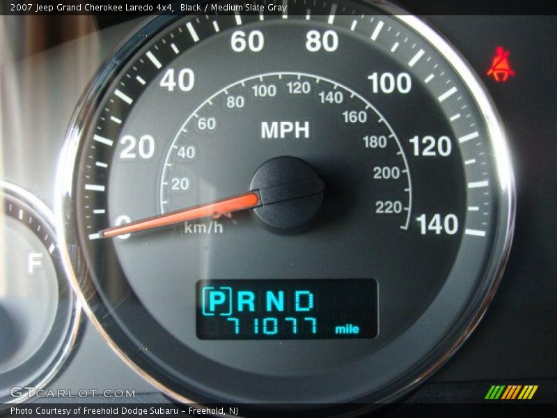 Black / Medium Slate Gray 2007 Jeep Grand Cherokee Laredo 4x4