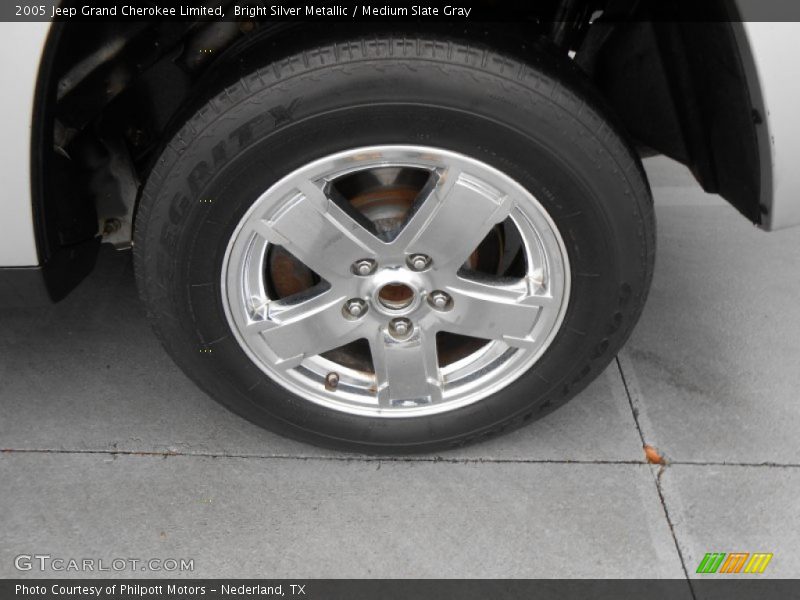 Bright Silver Metallic / Medium Slate Gray 2005 Jeep Grand Cherokee Limited