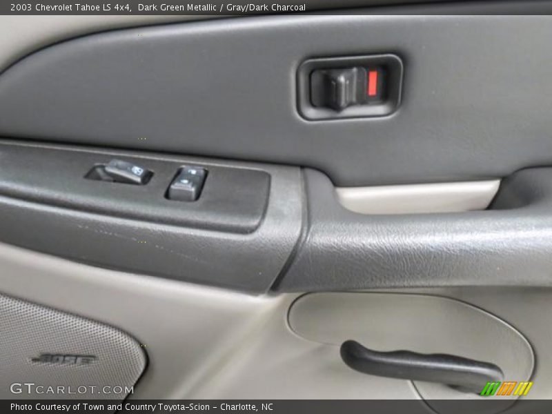 Dark Green Metallic / Gray/Dark Charcoal 2003 Chevrolet Tahoe LS 4x4