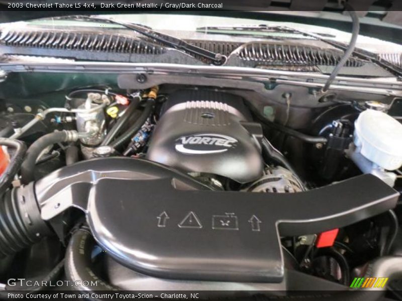 Dark Green Metallic / Gray/Dark Charcoal 2003 Chevrolet Tahoe LS 4x4