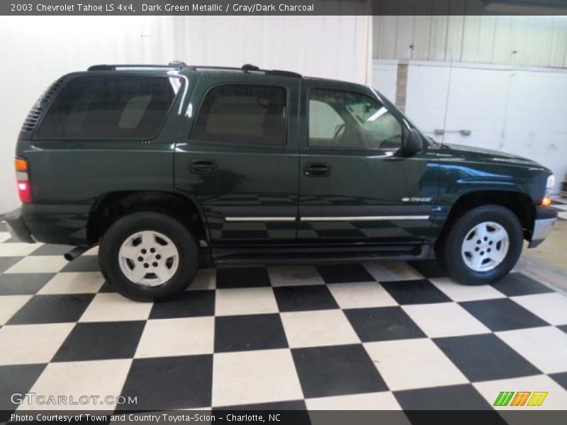 Dark Green Metallic / Gray/Dark Charcoal 2003 Chevrolet Tahoe LS 4x4