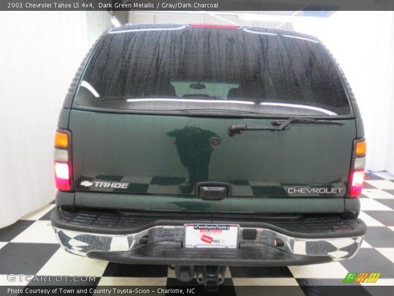 Dark Green Metallic / Gray/Dark Charcoal 2003 Chevrolet Tahoe LS 4x4