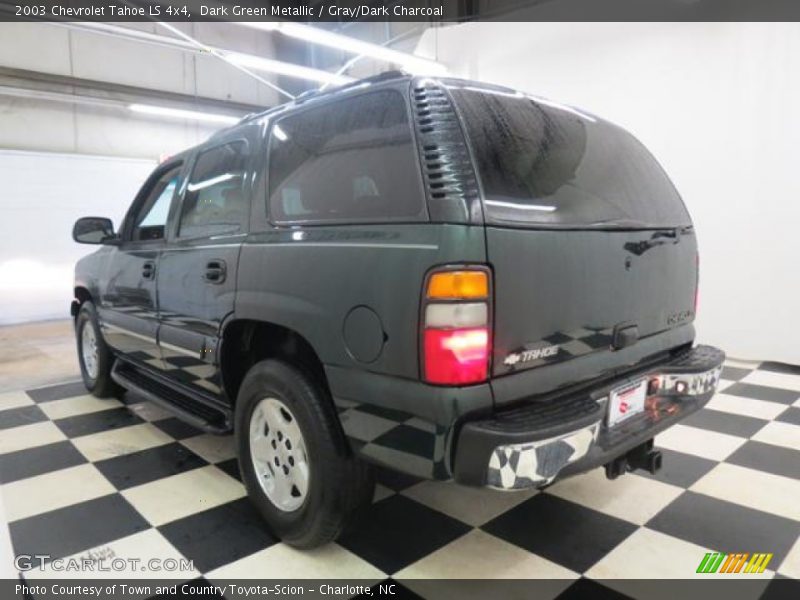 Dark Green Metallic / Gray/Dark Charcoal 2003 Chevrolet Tahoe LS 4x4