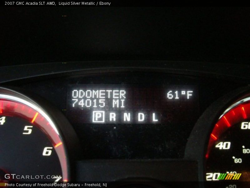 Liquid Silver Metallic / Ebony 2007 GMC Acadia SLT AWD