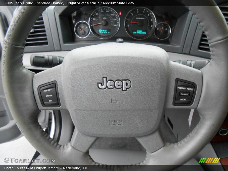 Bright Silver Metallic / Medium Slate Gray 2005 Jeep Grand Cherokee Limited