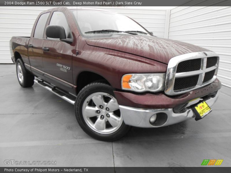 Deep Molten Red Pearl / Dark Slate Gray 2004 Dodge Ram 1500 SLT Quad Cab