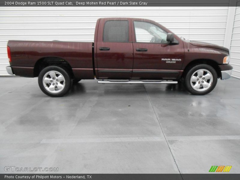 Deep Molten Red Pearl / Dark Slate Gray 2004 Dodge Ram 1500 SLT Quad Cab
