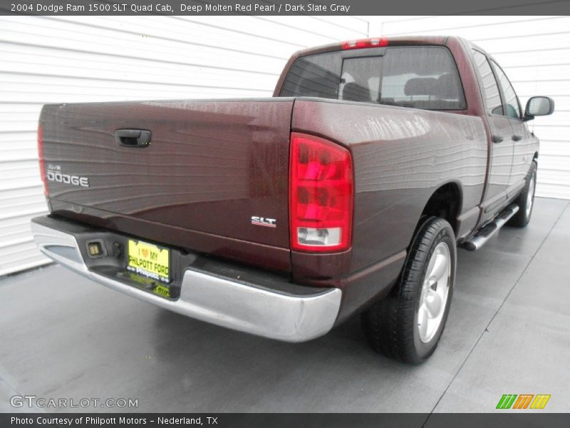 Deep Molten Red Pearl / Dark Slate Gray 2004 Dodge Ram 1500 SLT Quad Cab