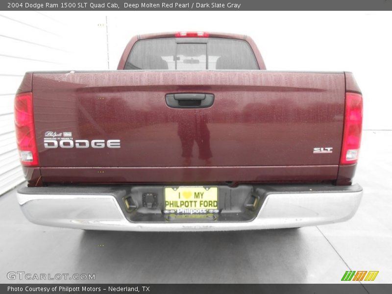 Deep Molten Red Pearl / Dark Slate Gray 2004 Dodge Ram 1500 SLT Quad Cab