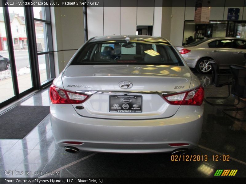 Radiant Silver / Gray 2013 Hyundai Sonata SE 2.0T