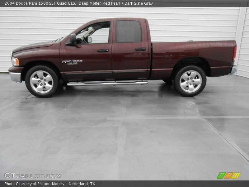 Deep Molten Red Pearl / Dark Slate Gray 2004 Dodge Ram 1500 SLT Quad Cab
