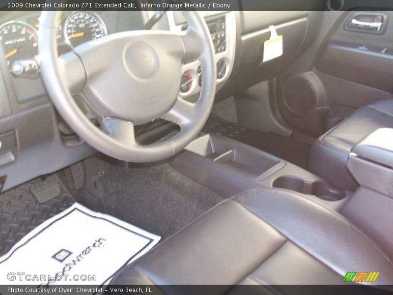 Inferno Orange Metallic / Ebony 2009 Chevrolet Colorado Z71 Extended Cab