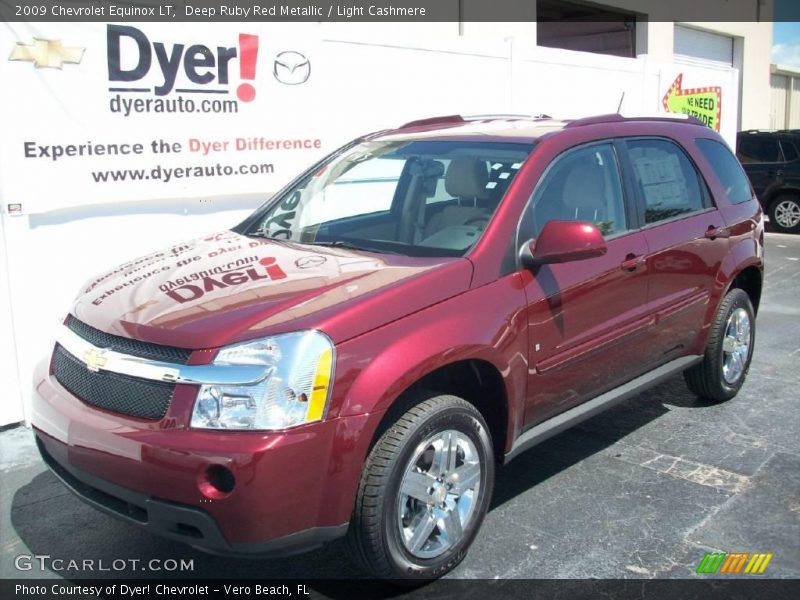 Deep Ruby Red Metallic / Light Cashmere 2009 Chevrolet Equinox LT