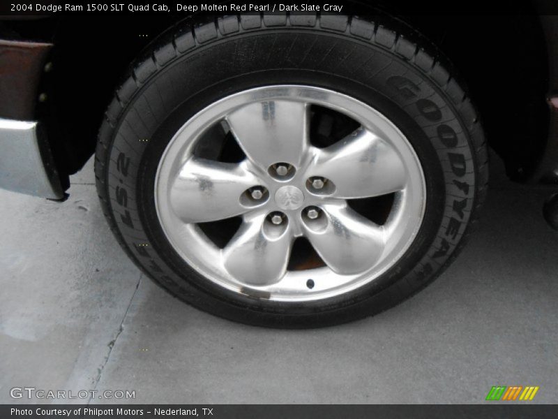 Deep Molten Red Pearl / Dark Slate Gray 2004 Dodge Ram 1500 SLT Quad Cab