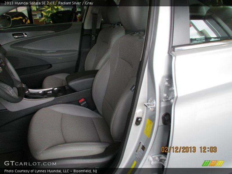Radiant Silver / Gray 2013 Hyundai Sonata SE 2.0T