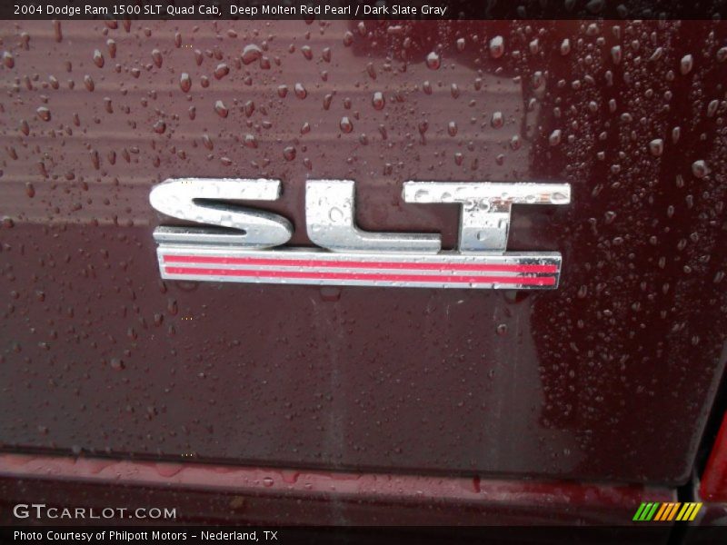 Deep Molten Red Pearl / Dark Slate Gray 2004 Dodge Ram 1500 SLT Quad Cab