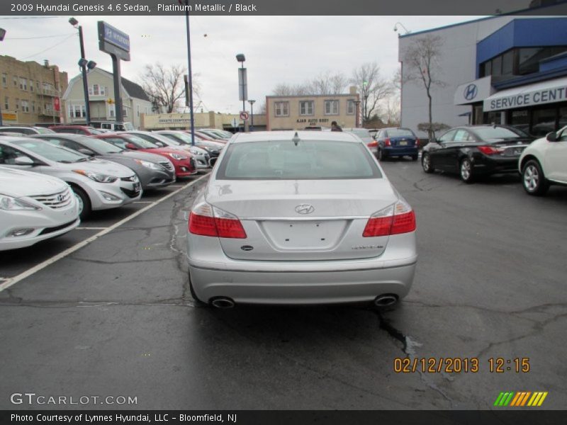 Platinum Metallic / Black 2009 Hyundai Genesis 4.6 Sedan