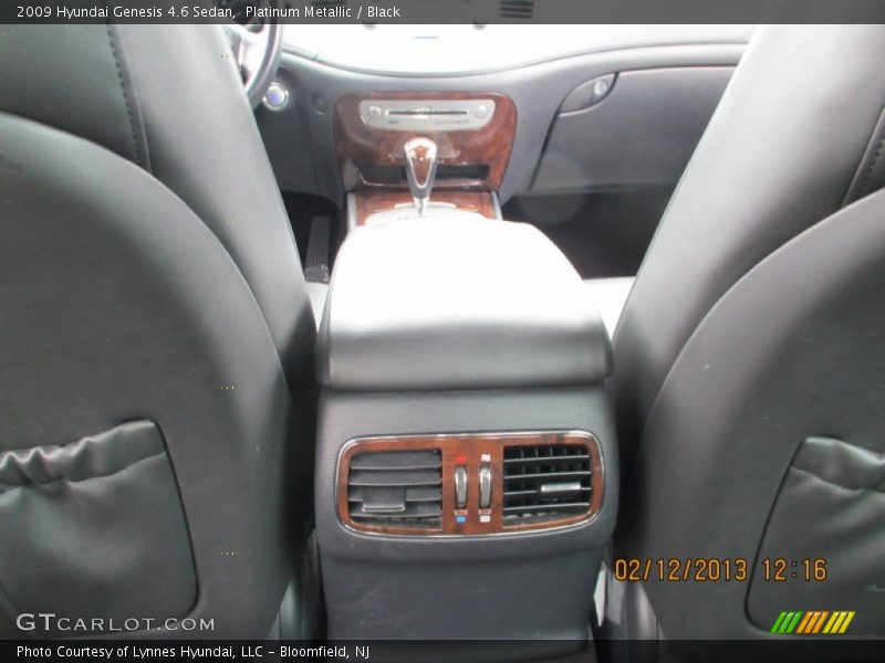 Platinum Metallic / Black 2009 Hyundai Genesis 4.6 Sedan