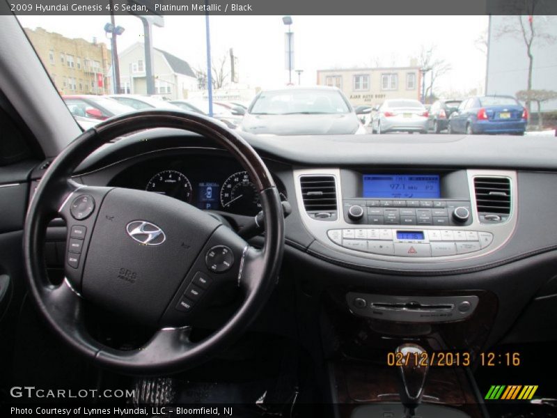 Platinum Metallic / Black 2009 Hyundai Genesis 4.6 Sedan