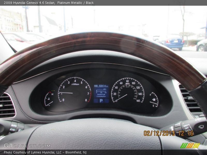 Platinum Metallic / Black 2009 Hyundai Genesis 4.6 Sedan
