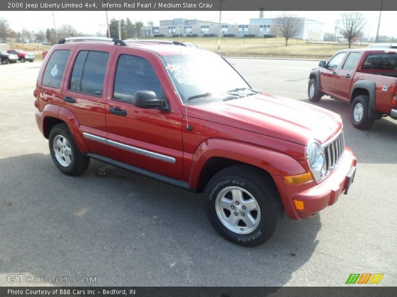 Inferno Red Pearl / Medium Slate Gray 2006 Jeep Liberty Limited 4x4