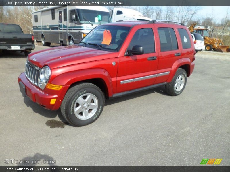 Inferno Red Pearl / Medium Slate Gray 2006 Jeep Liberty Limited 4x4