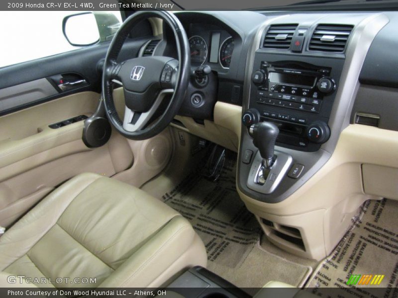 Green Tea Metallic / Ivory 2009 Honda CR-V EX-L 4WD
