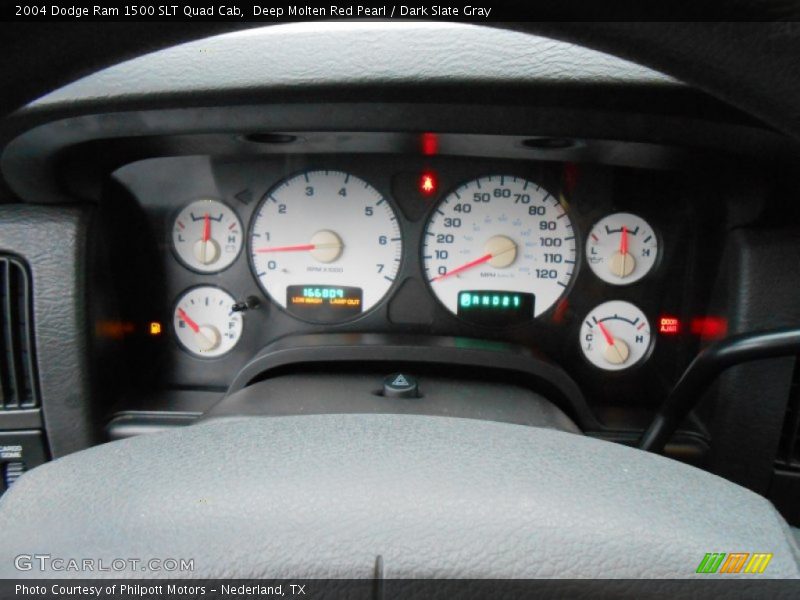 Deep Molten Red Pearl / Dark Slate Gray 2004 Dodge Ram 1500 SLT Quad Cab