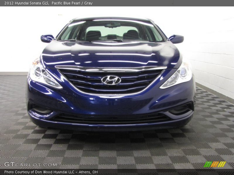 Pacific Blue Pearl / Gray 2012 Hyundai Sonata GLS