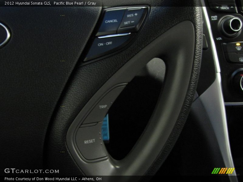 Pacific Blue Pearl / Gray 2012 Hyundai Sonata GLS