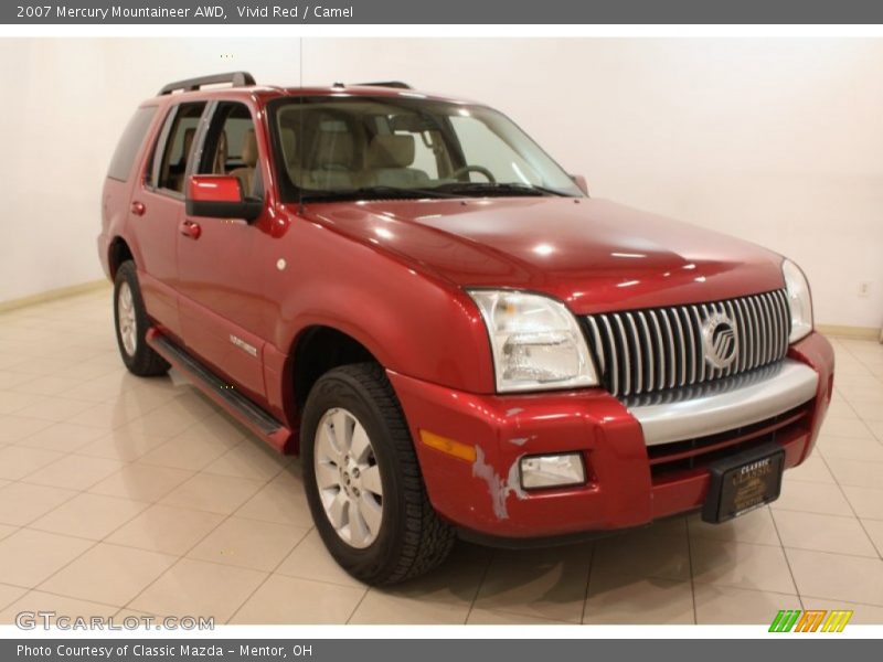 Vivid Red / Camel 2007 Mercury Mountaineer AWD