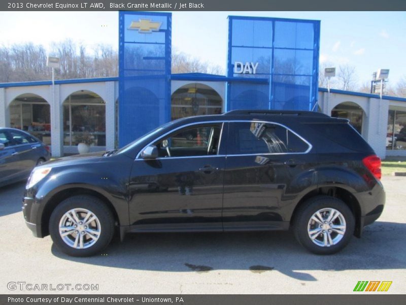 Black Granite Metallic / Jet Black 2013 Chevrolet Equinox LT AWD